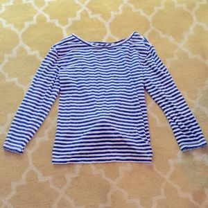 J. Crew Striped Knotted Shirt